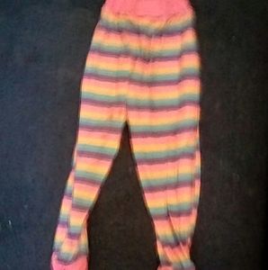 Rainbow colored Girls PJ pants
